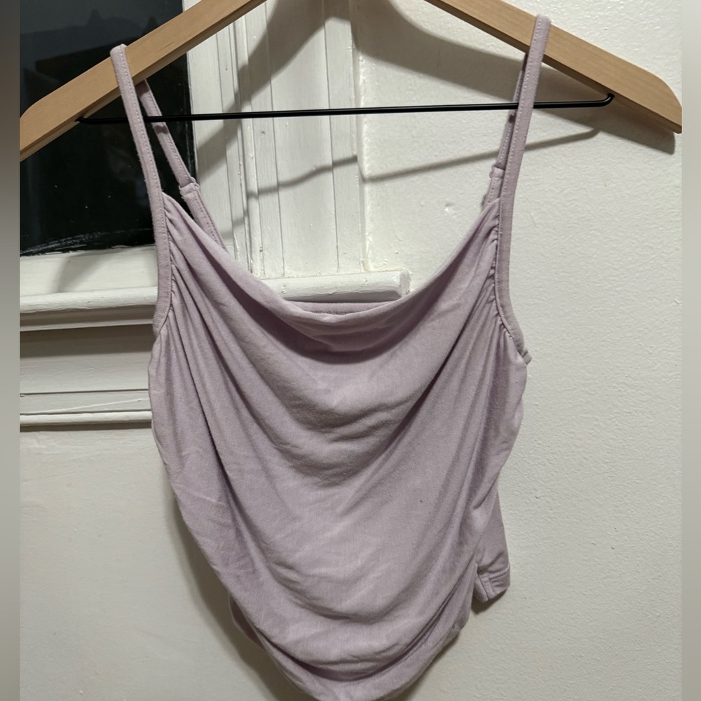 AE cowl neck ruched cami